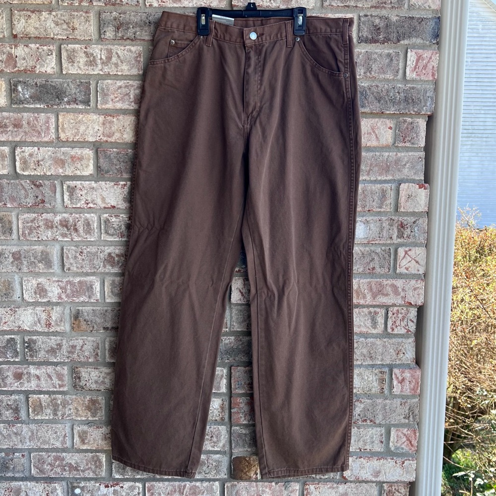 🍒💣 Dickies dungaree style brown jeans